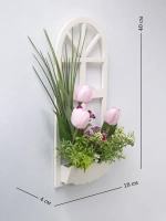 Панно на стену для интерьера "Окно с цветами"