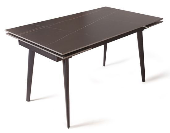 Стол раскладной Buren (140+30+30) керамика черный