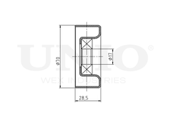 Ролик натяжной приводного ремня UNIO TNS-10298