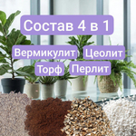 Авторский грунт для Замиокулькаса, 1 литр