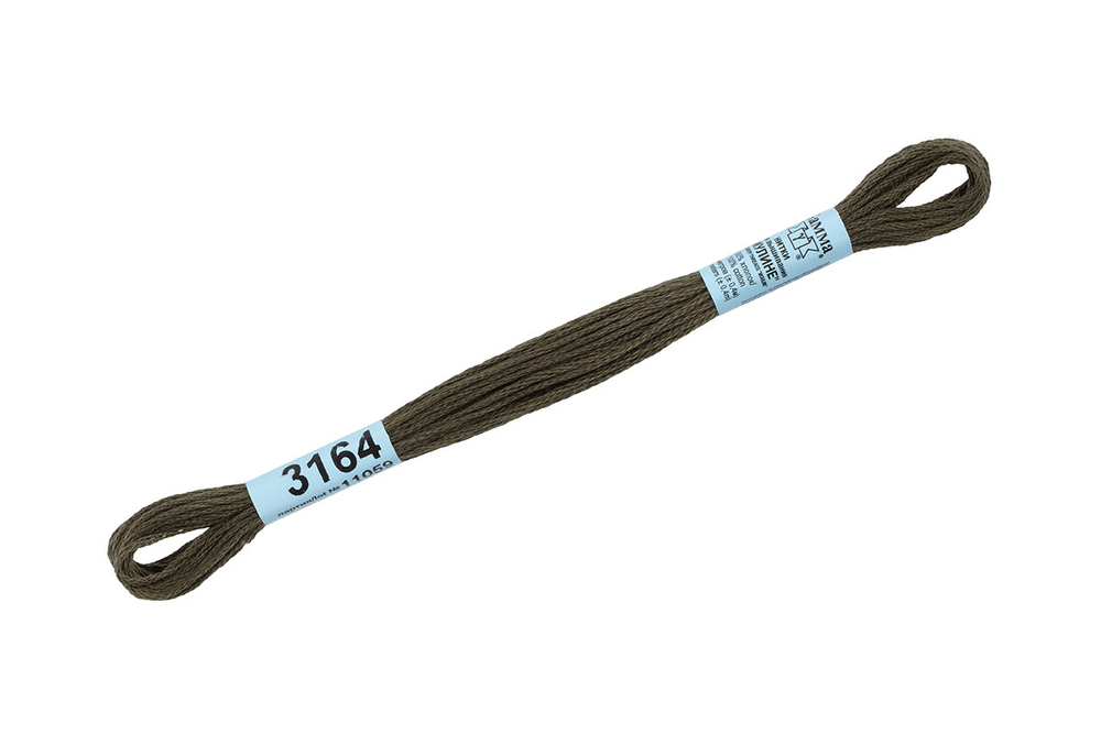 Мулине "Gamma", 100% хлопок , 8 м, №3164