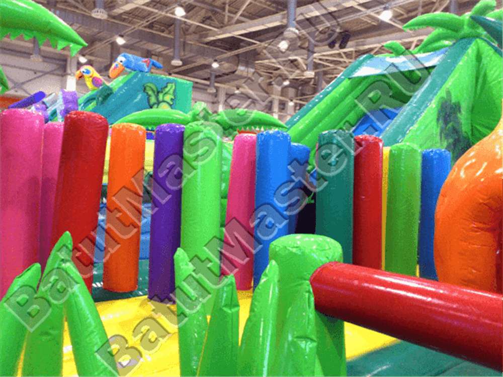 Надувной коммерческий батут "Джунгли"