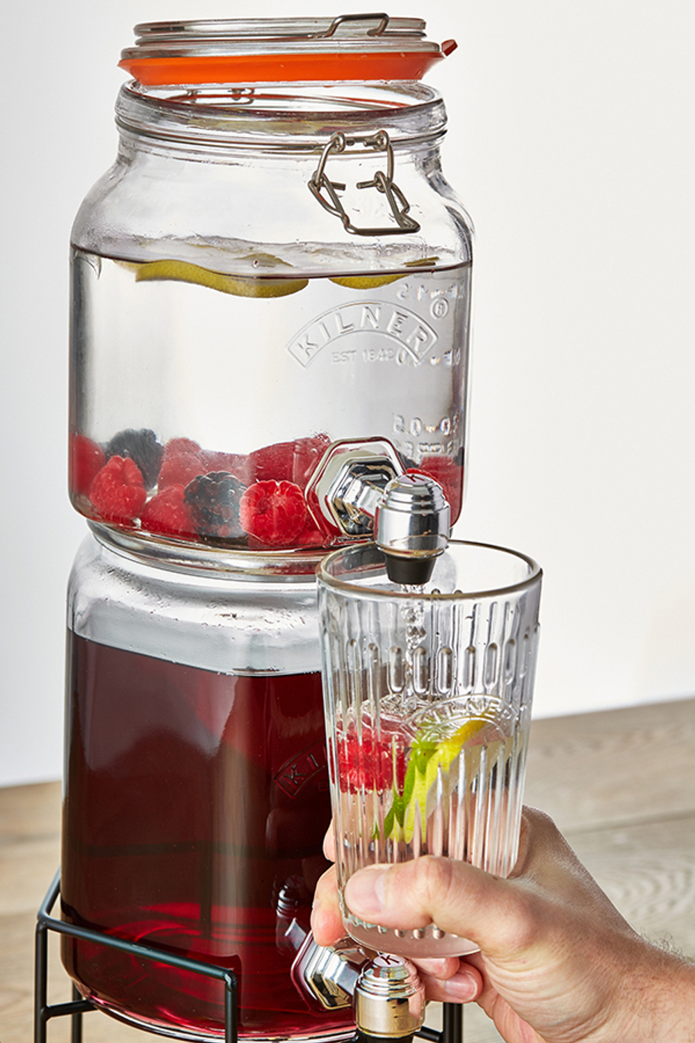 Набор из 2 диспенсеров на подставке 2,1 л и 3,1 л