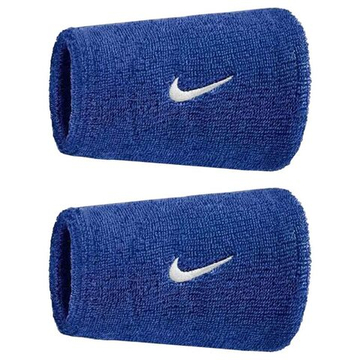 Теннисные напульсники Nike Swoosh Double-Wide 2P - game royal/white