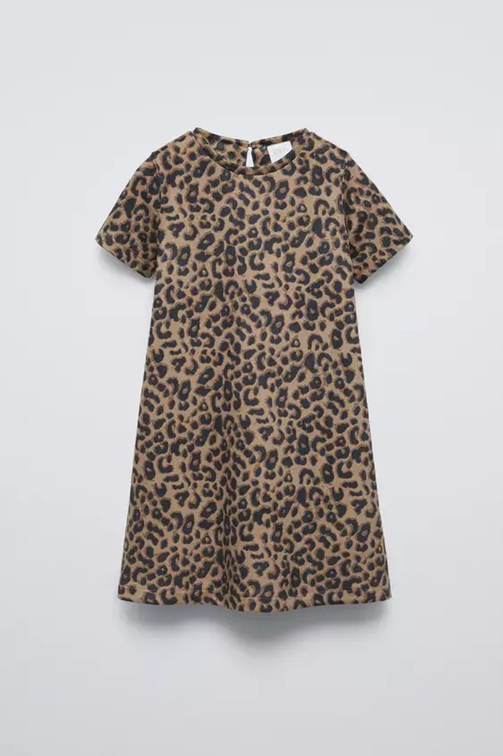 ZARA ПЛАТЬЕ ИЗ ИСКУССТВЕННОЙ ЗАМШИ, ЛЕОПАРДОВЫЙ
