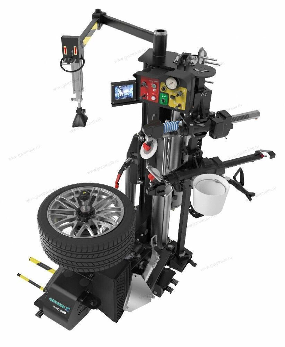 Легковой автоматический шиномонтажный станок с электромех зажимом Monty 8800P