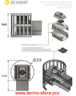 Печь ВЕЗУВИЙ Легенда Ковка 12 (220)