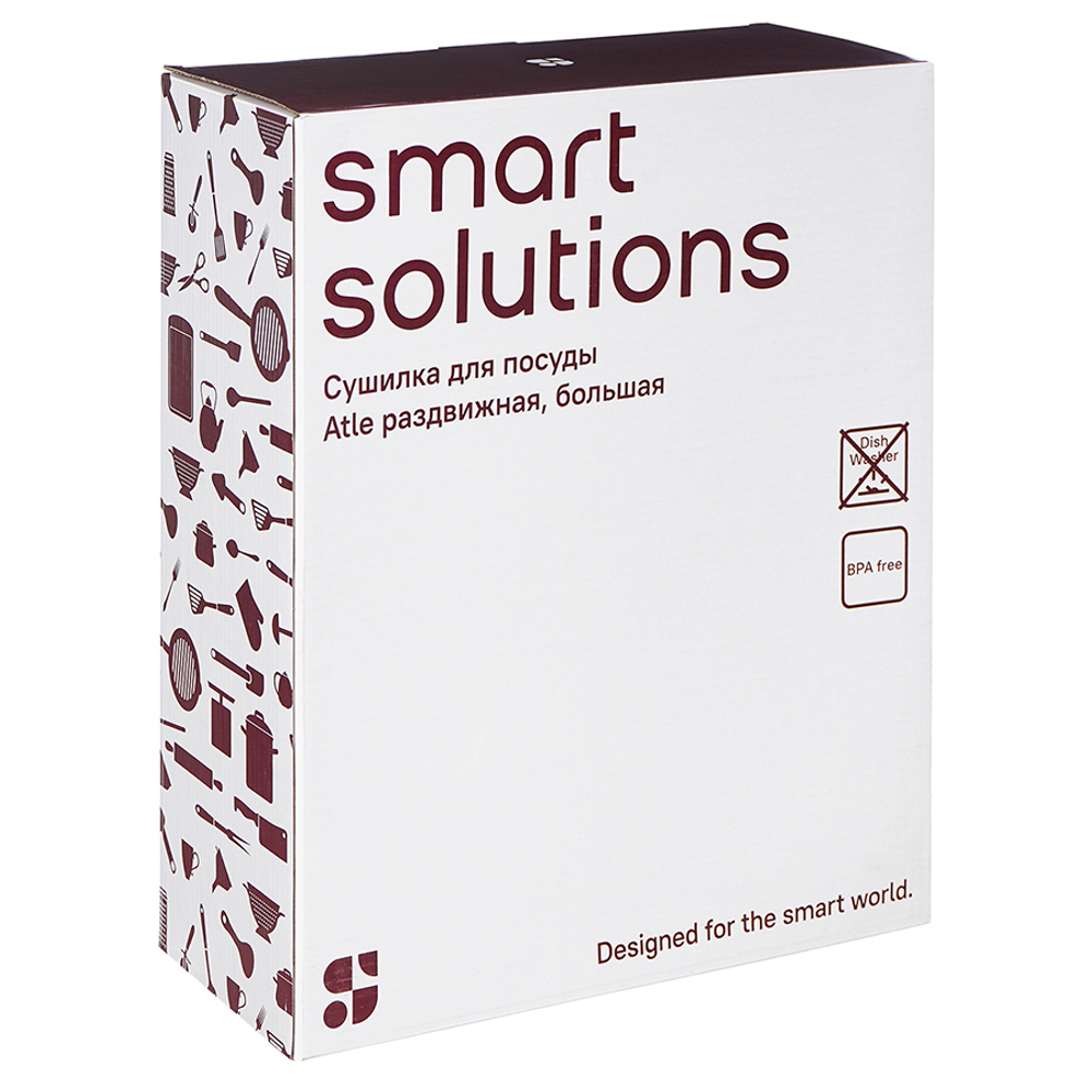 Сушилка для посуды atle раздвижная большая, черная