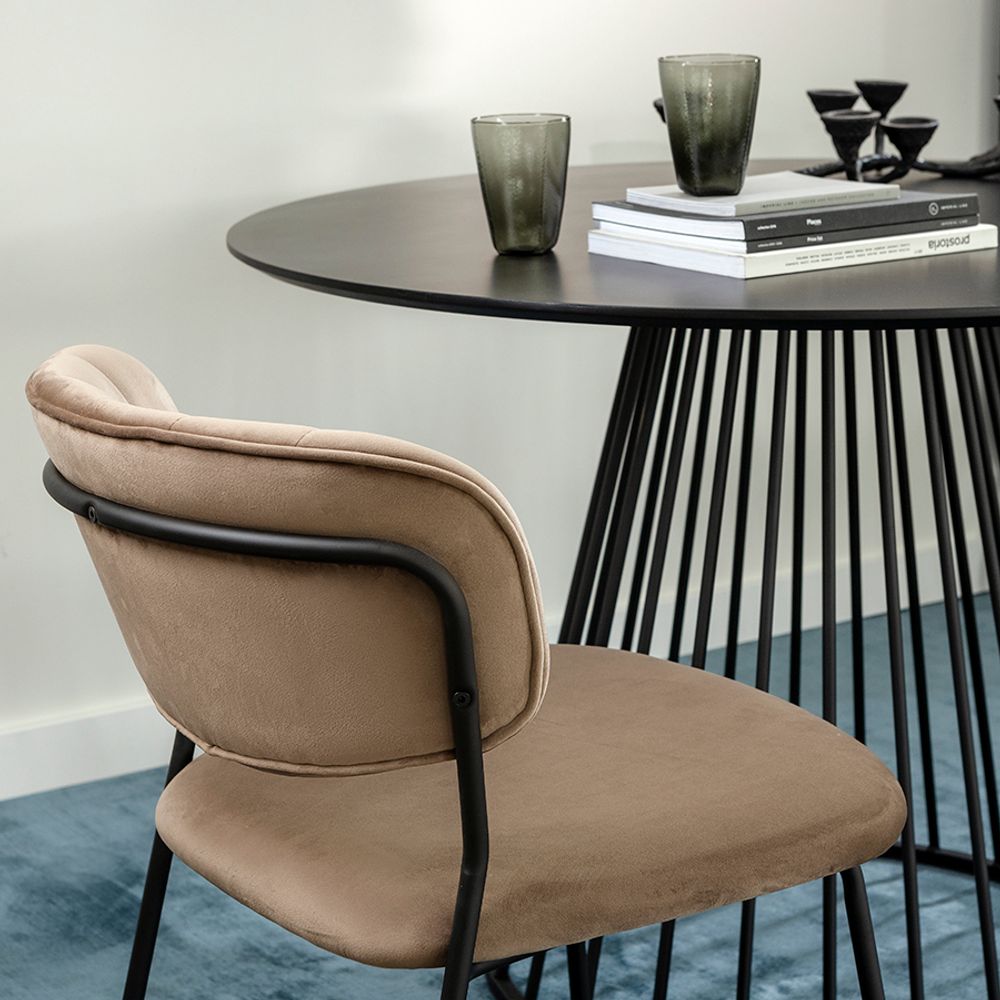 Стул Eirill, велюр, светло-коричневый
