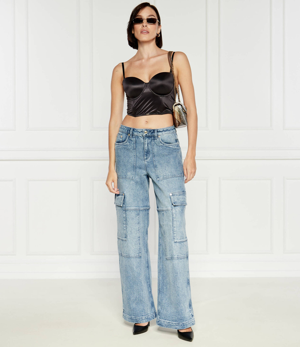 Джинсы Michael Kors - голубой(MT4905HEB1)