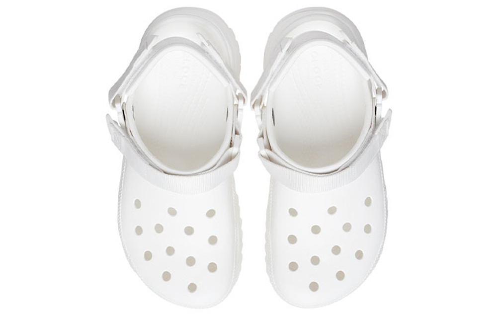 Crocs Classic clog Classic cool walk Crocs beach hole thick-soled sports sandals men and women the same style white