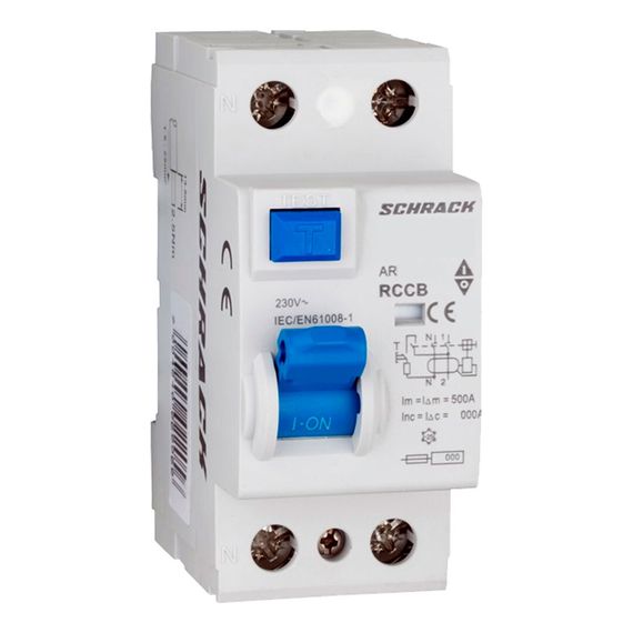 УЗО Schrack Technik 2P 25A 10mA тип AC 6kA Amparo AR602201-- (ВДТ)