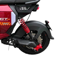 Электроскутер SUPER GT U2 PRO красный -2025,аудио система с подключением через Bluetooth, задний ход.