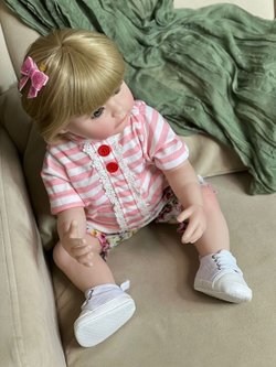 Кукла Реборн виниловая 55см в пакете (FA-286)