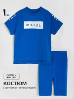Костюм для девочки футболка и велосипедки