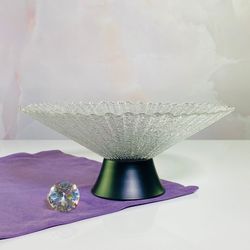 Lenardi 200-112 Фруктовница 34см на ножке в под.уп.(х6)Стекло