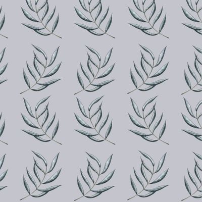 Листья на сером фоне