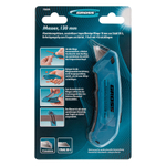 Нож, 130 мм, алюминиевый корпус, выдвижное трапециевидное лезвие 18 мм (SK-5) клипса для ремня, 4 лезвия Gross