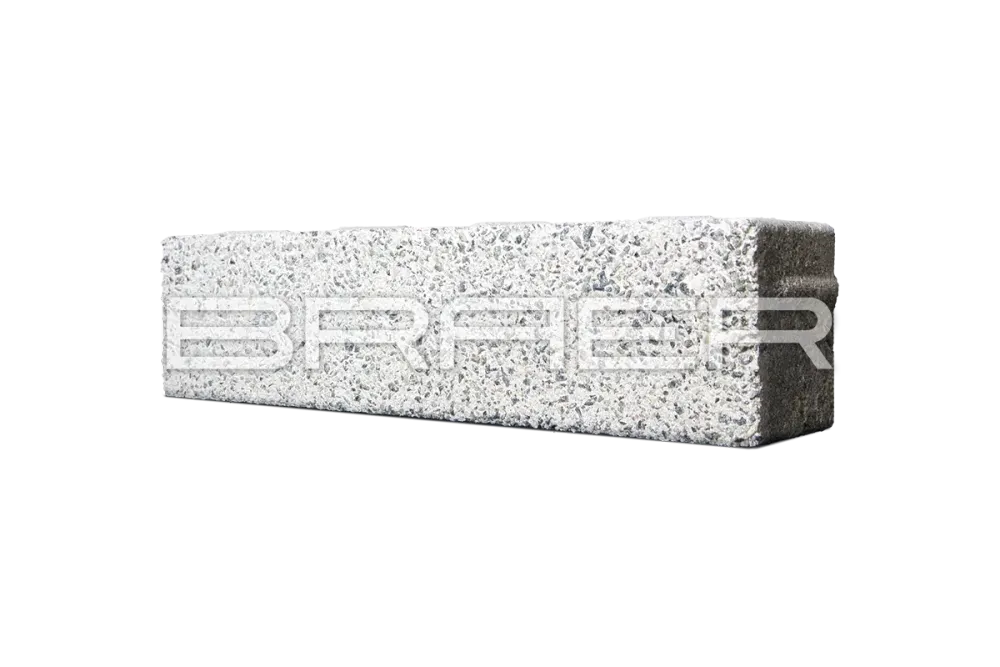 Тротуарная плитка Braer Ригель 2.0, Гранит на белом Select, 60 мм
