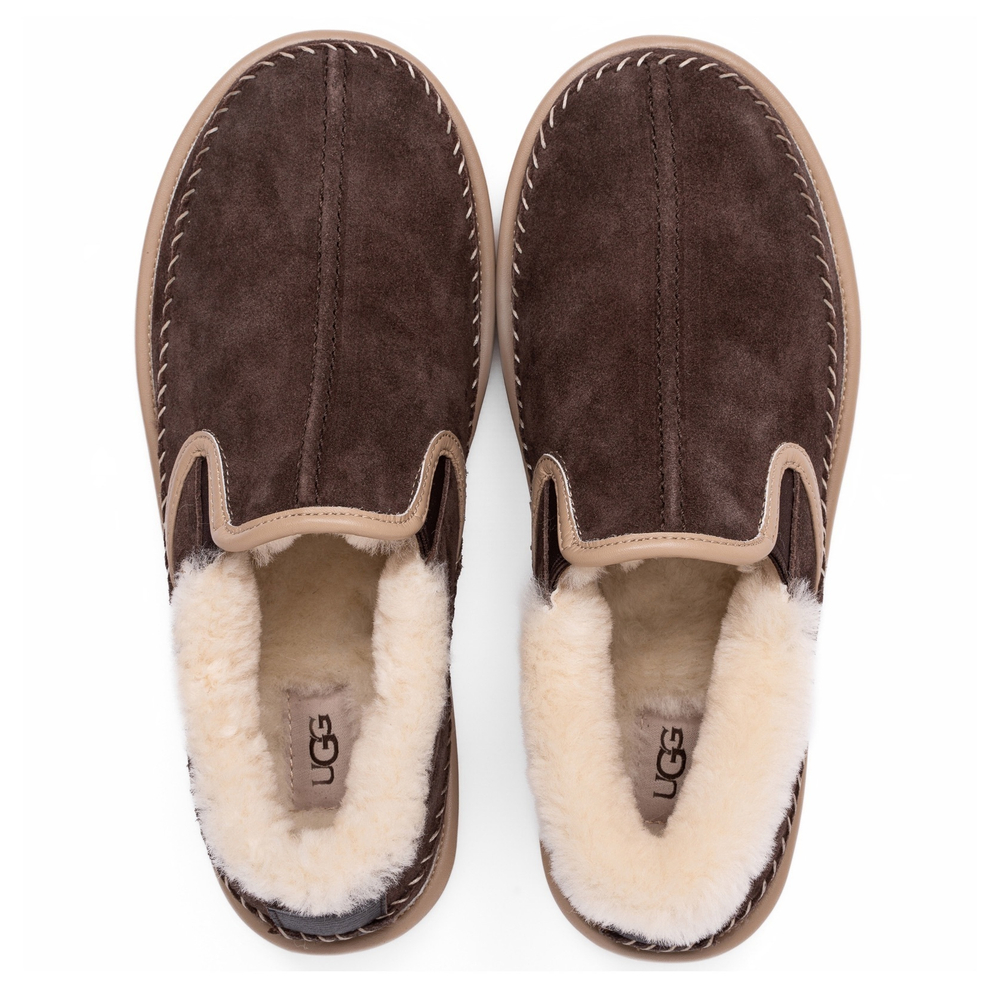 UGG Mens Stitch Slip On Chocolate