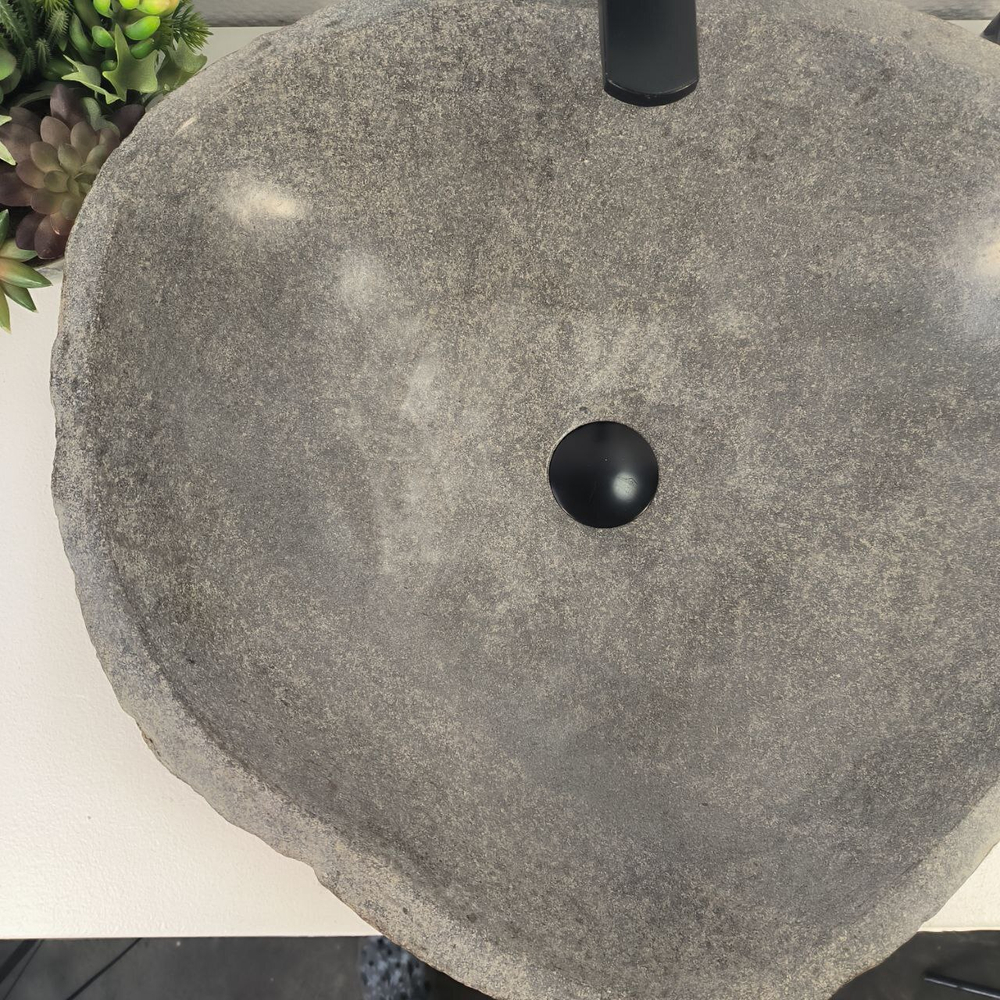 Раковина из речного камня RS-388 (60*53*15)