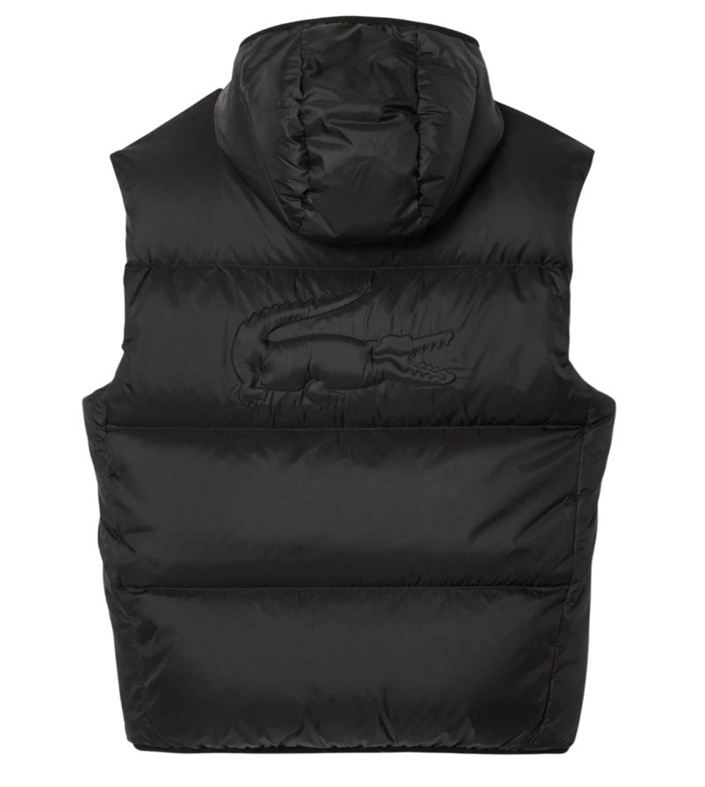 Теннисная жилетка Lacoste Water-Repellent Short Puffed - black