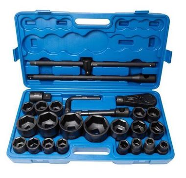 Набор инструментов ударных 26пр, 3/4''1''(6гр.)(17,19,22,24,27,30,32,33,34,35,36,36-12гр,38,41,46,50мм,1'':55,60,65мм) RockForce##Rock FORCE RF-68262-5MPB