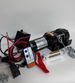 Лебедка электрическая 4000 lbs, 1814 кг, 12V, стальной трос, с пультом управления, Electric Winch, ВездеТяг (1 шт. / комплект)  Гарантия 14 дней