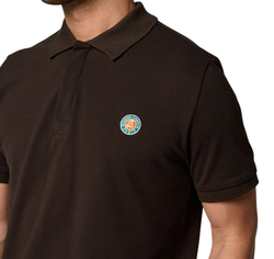 Теннисное поло Roland Garros Basic Islande - chocolate