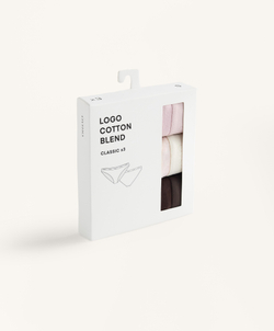 OYSHO Набор из 5 пар классических трусов из хлопковой смеси, лиловый