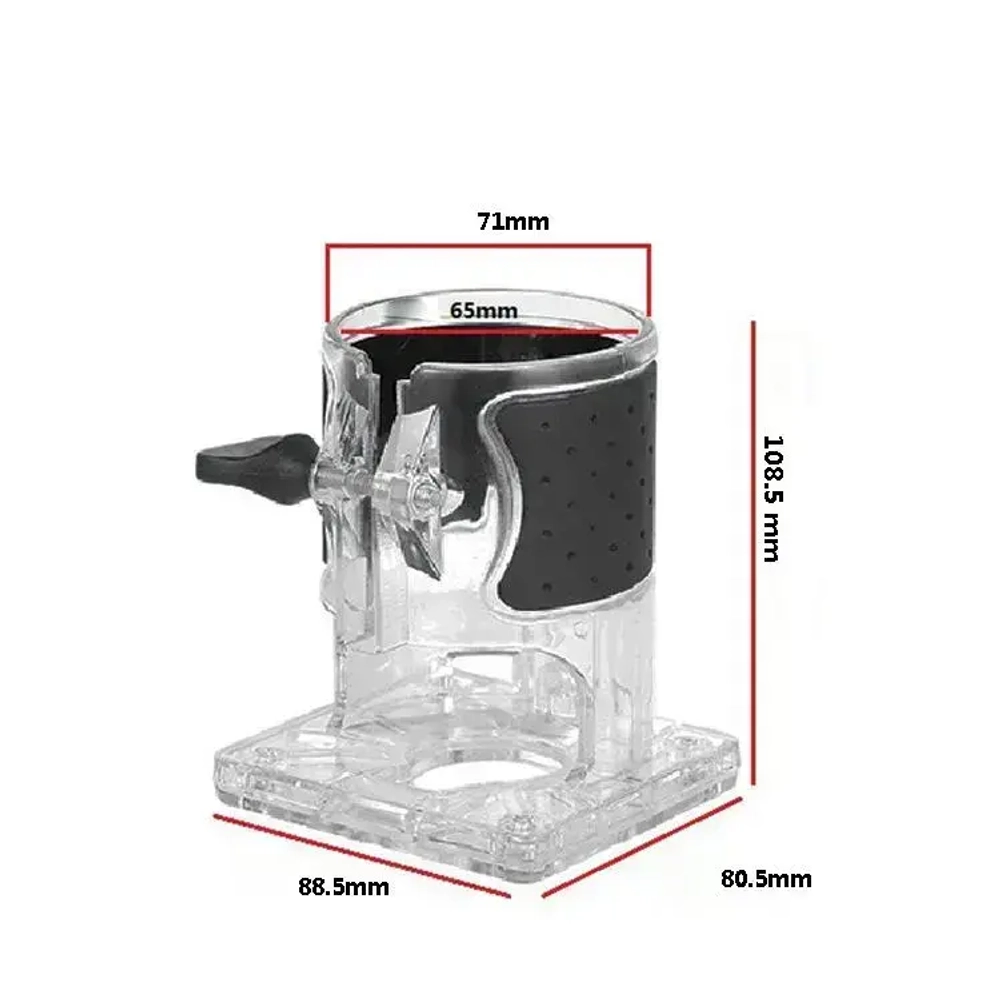 1 шт. Основание (база) для крепления кромочного фрезера насадка шаблон для фрезерования по дереву пазов БЕЗ ШЕСТЕРНИ