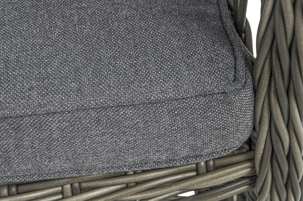 "Цесена" кресло плетеное из искусственного ротанга, цвет графит