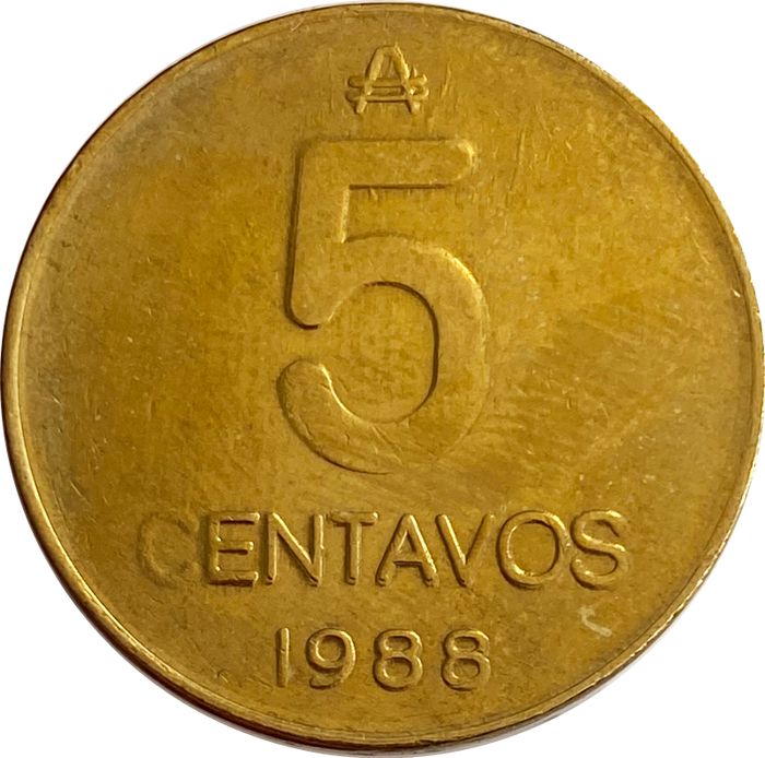 5 сентаво 1988 Аргентина