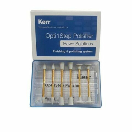 8000 Резинки Opti1Step Assorted Kit 12шт. бел.(конус.чашка,диск-по 4шт.), KERR