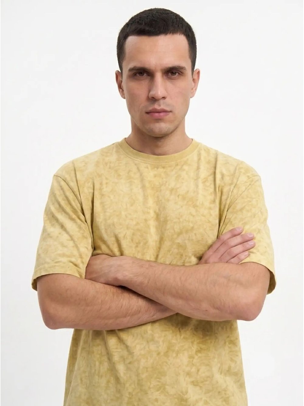 Футболка бежевый меланж  oversize