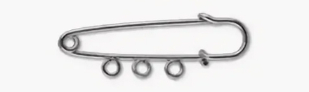 "Zlatka" Булавка для подвесок, 5 см, под никель