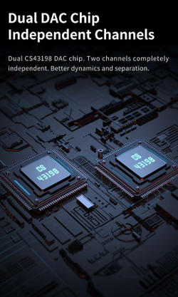 ЦАП/усилитель для наушников Aune Yuki, цифро-аналоговый преобразователь, портативный, 3.5 мм, 4.4 мм