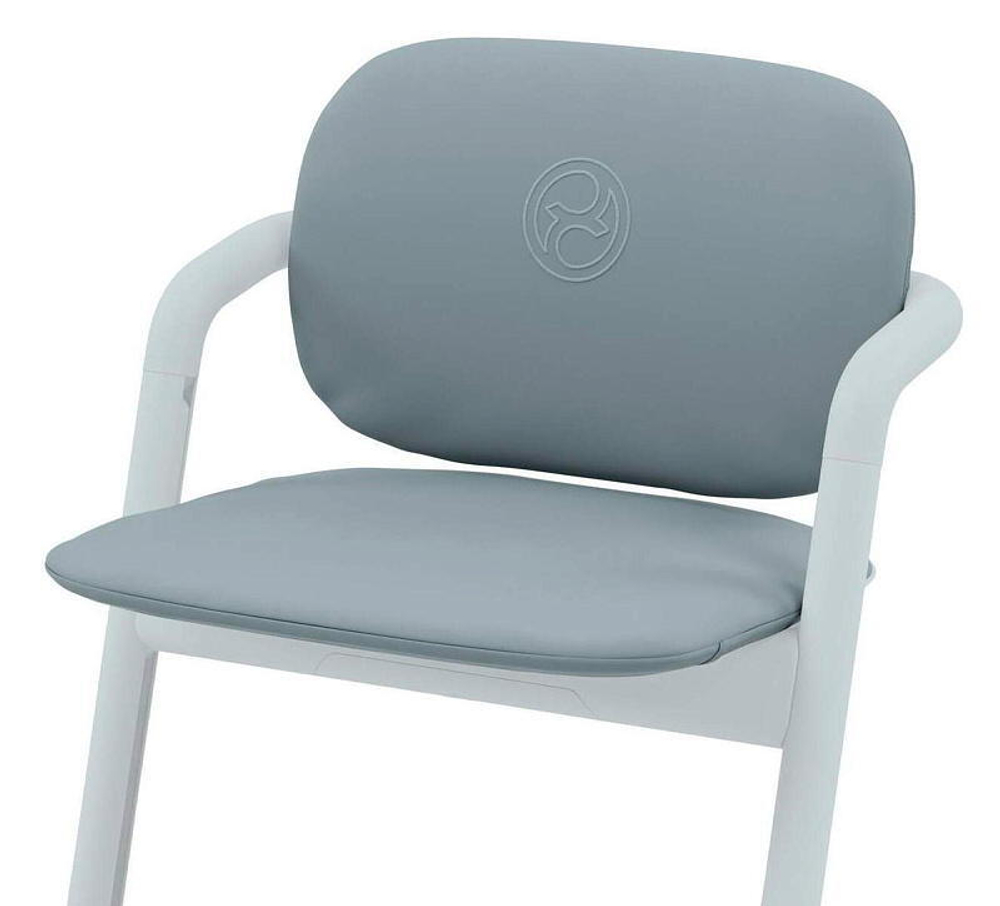 Стульчик для кормления Cybex Lemo 4 в 1 с мягкими чехлами Comfort Inlay All White/Stone Blue