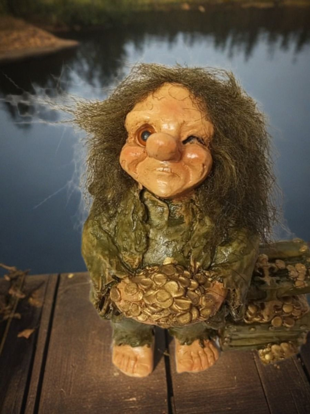 Статуэтка норвежский тролль денежный