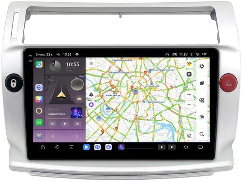 Магнитола для Citroen C4 2004-2011 - Kuberg OL-9932 QLed+2K, Android 13, Быстрейшая, CarPlay, 4G SIM-слот