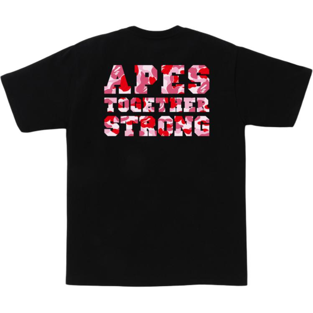 A Bathing Ape Abc Camo College Ats Tee черный красный