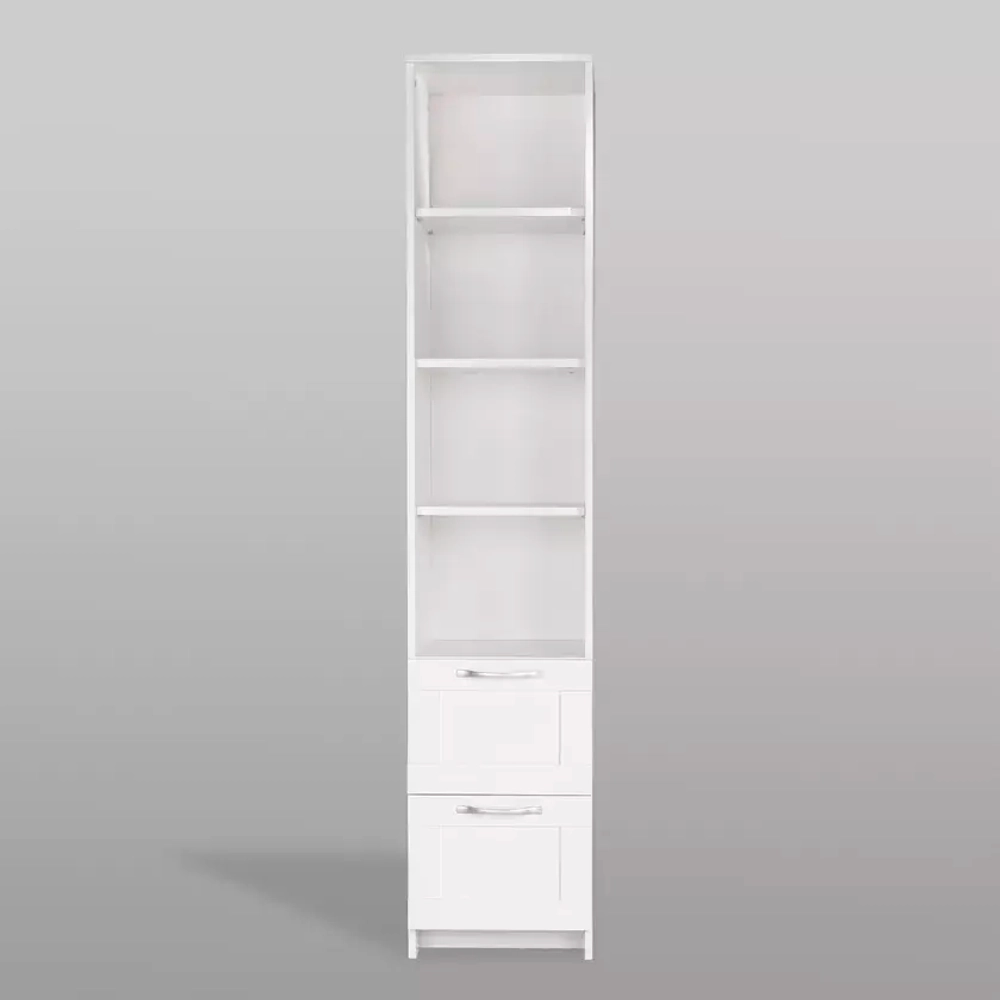 Сириус Стеллаж 2 ящика 390х350х1900 Белый