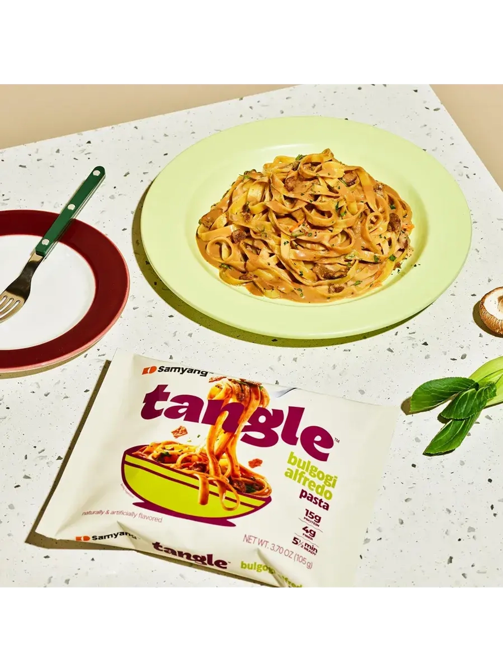 Фетучини в сливочном соусе Бульгоги Tangle 105 г * 2 шт