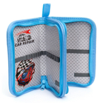 Пенал 2 отделения Alingar, искусственный мех, молния, 120 х 190 мм, "Fur roses", микс (розовый,голубой,фиолетовый,св-розовый)