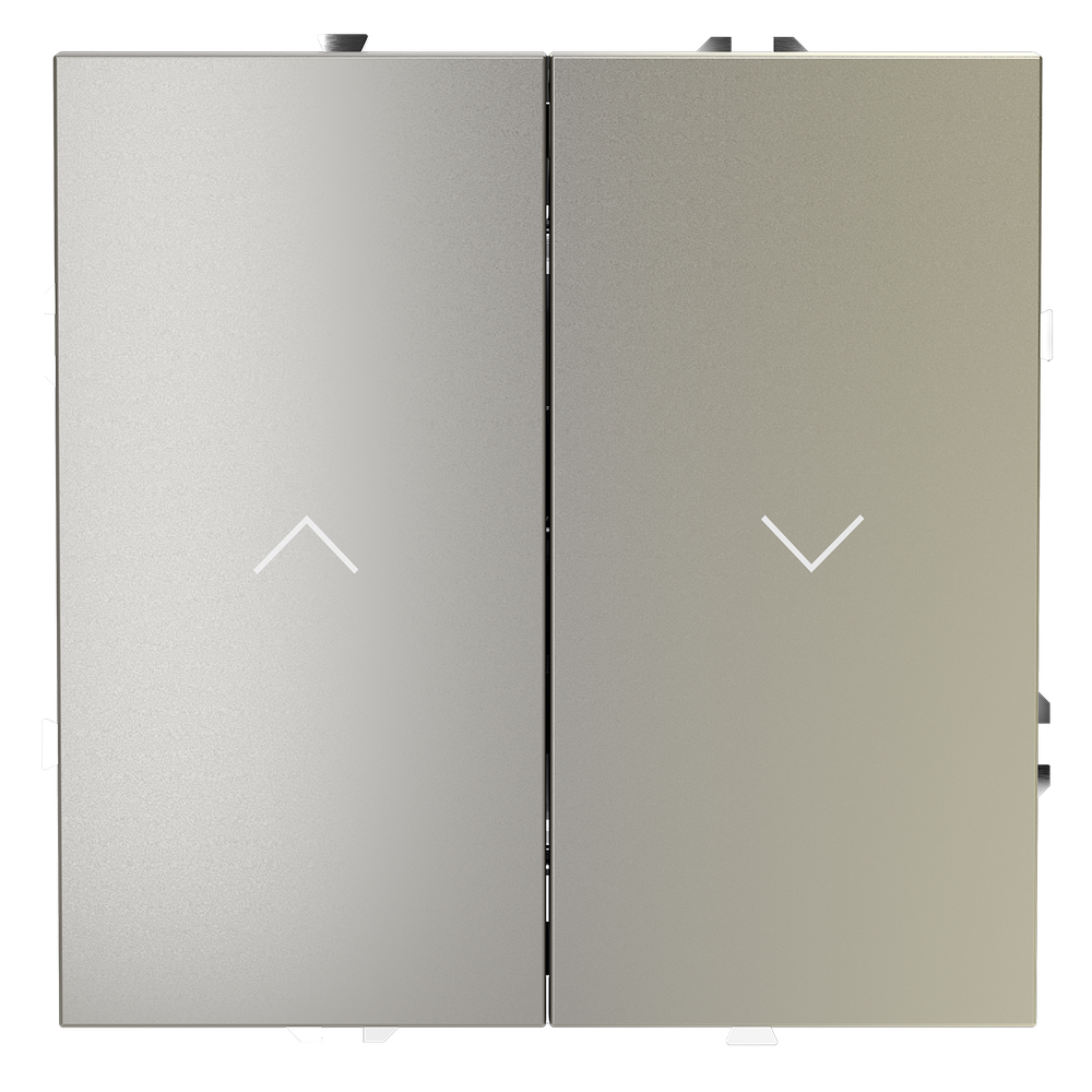 Выключатель встраиваемый VOLTUM S70 для жалюзи 10А, (шелк)