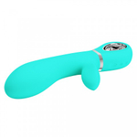 Вибратор-кролик Thomas Super Soft (20 см) бирюзовый