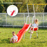 Дополнительный комплект с горкой к дачному комплексу ROMANA *только для высоты балки качелей 2050 мм.