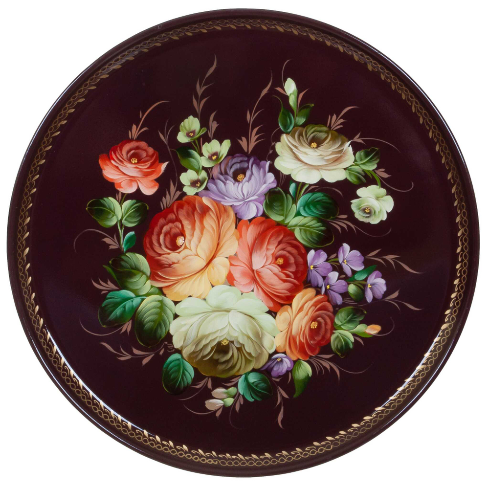 Zhostovo metal tray A14D16112023023
