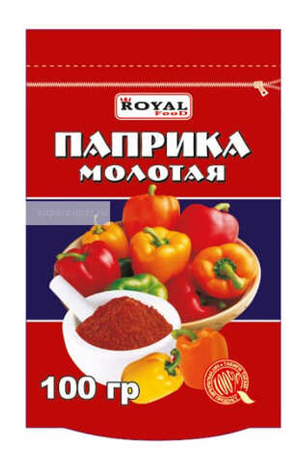 Паприка молотая 100г. Роял Фуд