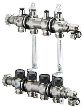 Коллекторная группа для отопления Oventrop Multidis SF - 6 выходов